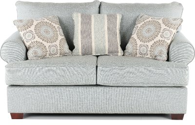 Casual Classic Mist Green Loveseat - Alison