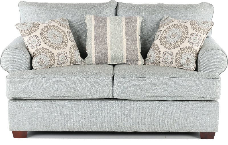 Casual Classic Mist Green Loveseat Alison Rc Willey Furniture
