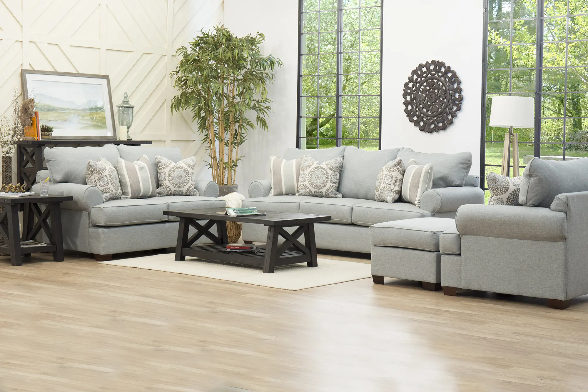 Alison Most Blue-Gray Ottoman-2