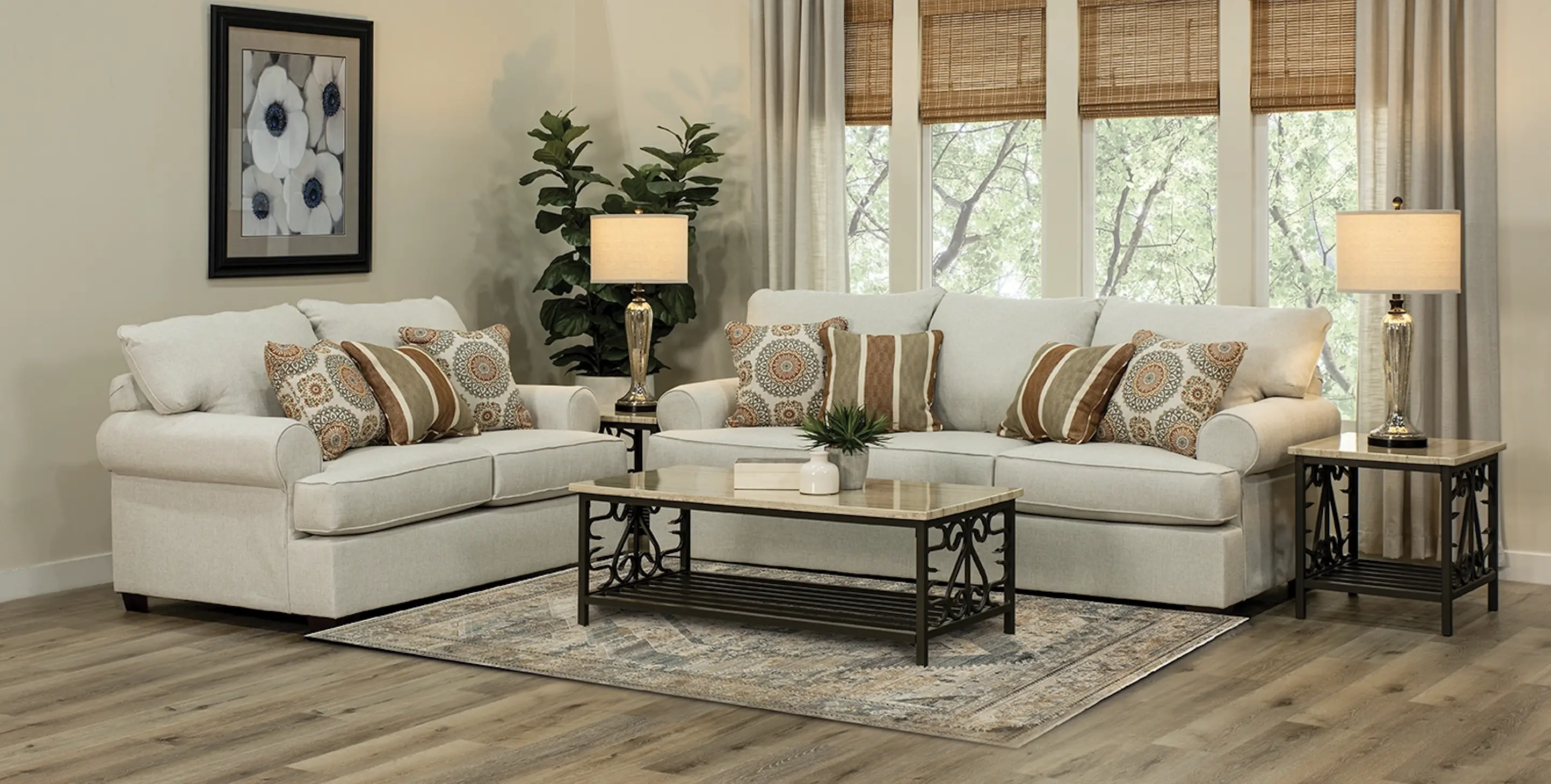 Alison Casual Classic Linen Sofa-2