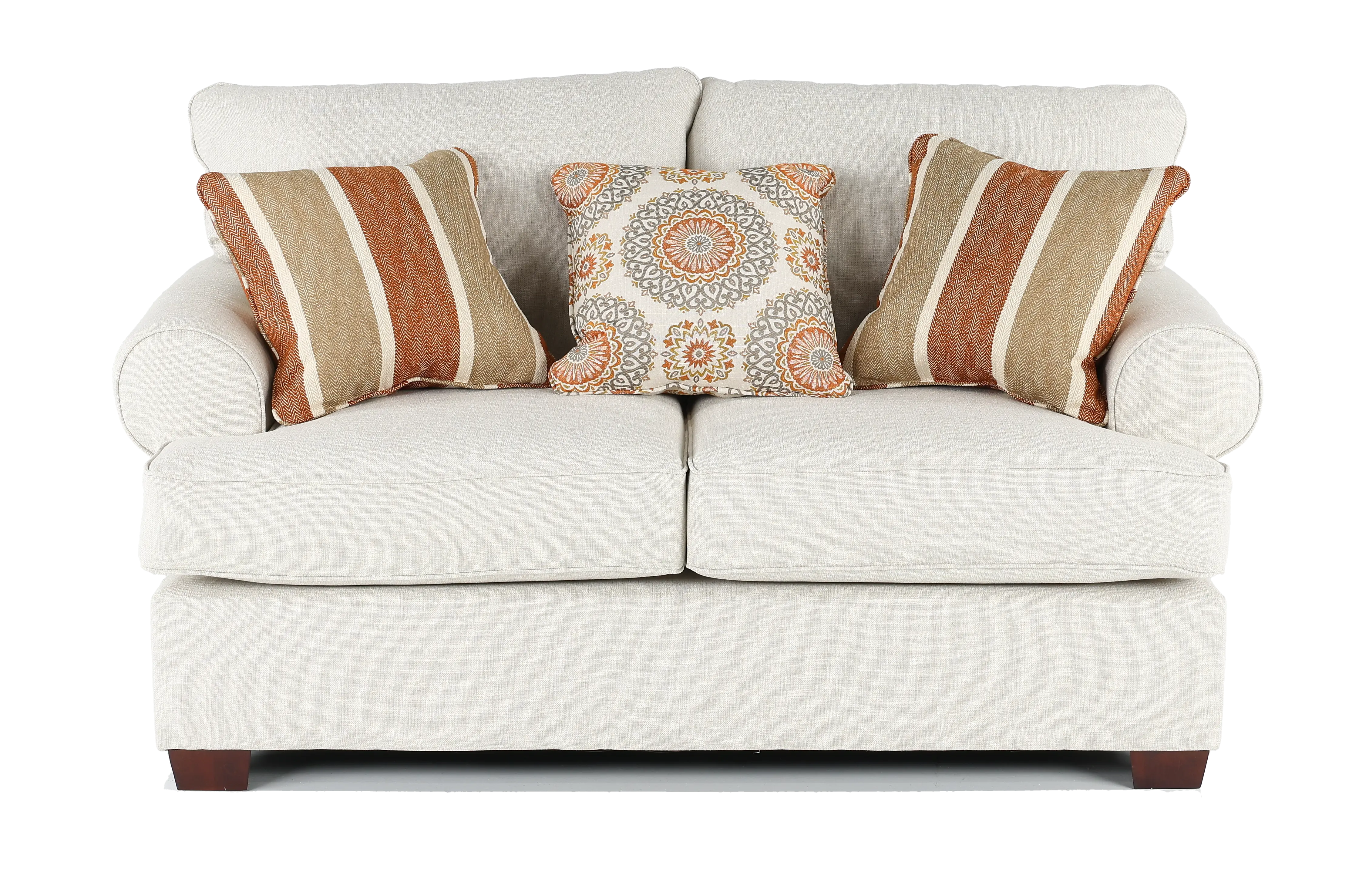 Alison Casual Classic Linen Loveseat-1