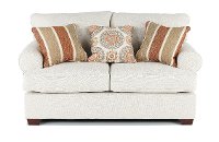 Casual Classic Linen Loveseat - Alison