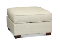 Alison Casual Classic Linen Ottoman