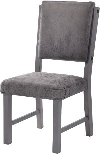 HM4290-18VG/SIDECHR Gray Upholstered Dining Chair - Factory