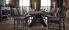 5PC:HM4290/DINING Gray and Black Industrial 5 Piece Dining Set - Factory Collection-2