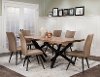 Clearance Putty and Black Modern 7 Piece Dining Set - Empire