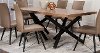 Clearance Hickory and Black Modern Dining Table - Empire