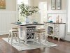 White and Weathered Brown Island Style Dining Table - Mystic Cay-2