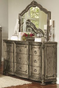 Traditional Platinum Gold Dresser - Seville