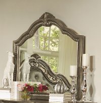 Traditional Platinum Gold Mirror - Seville