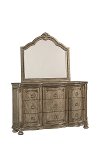 Traditional Platinum Gold Mirror - Seville-2
