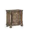 Traditional Platinum Gold Nightstand - Seville