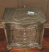 Traditional Platinum Gold Nightstand - Seville-3