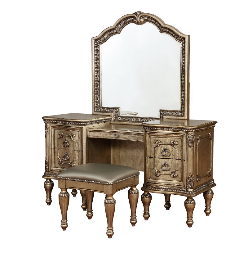 Traditional Platinum Vanity Seville Rc Willey Furniture Rc Willey Furniture