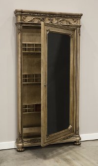 Traditional Platinum Storage Floor Mirror - Seville-2