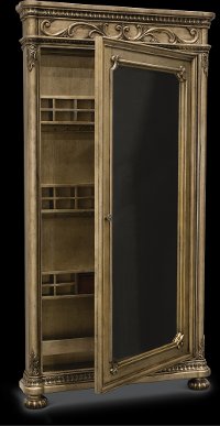 Traditional Platinum Storage Floor Mirror - Seville-4