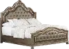 Seville Platinum Gold Queen Upholstered Bed