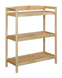 Adjustable Blonde Wooden Bookshelf / Media Console - Exmore