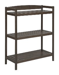 Adjustable Espresso Wooden Bookshelf / Media Console - Exmore