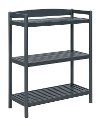 Adjustable Graphite Wooden Bookshelf / Media Console - Exmore
