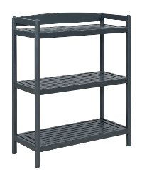 Adjustable Graphite Wooden Bookshelf / Media Console - Exmore