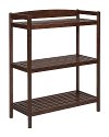 Adjustable Merlot Wooden Bookshelf / Media Console - Exmore