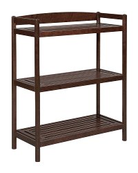 Adjustable Merlot Wooden Bookshelf / Media Console - Exmore