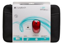 LOGI,MOUSE/SLEEVE,RD Logitech Laptop Sleeve and Red Wireless Mouse