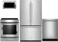 KIT KitchenAid 4 Piece Appliance Package with Electric Range - Stainless Steel Kitchen