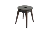 Solid Wood Round Stool - Arendal