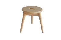 Solid Wood Round Tripod Stool - Arendal