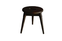 Solid Wood Round Tripod Stool - Arendal