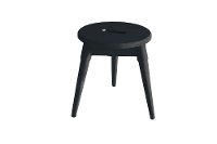 Solid Wood Round Tripod Stool - Arendal
