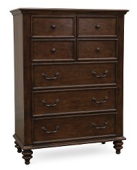 99090-391/CHEST Traditional Pecan Brown Chest of Drawers - Emma's Garden
