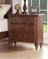 99090-402/NIGHTSTAND Clearance Traditional Pecan Brown Nightstand - Emma's Garden