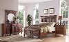 6PC:99090/EMMAS5/0 Clearance Traditional Pecan Brown 6 Piece Queen Bedroom Set - Emma's Garden