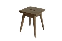 Solid Wood Square Stool - Arendal