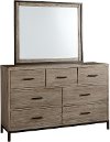 Industrial Modern Pine & Metal Dresser - Edgewood