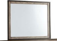 Industrial Modern Pine & Metal Mirror - Edgewood