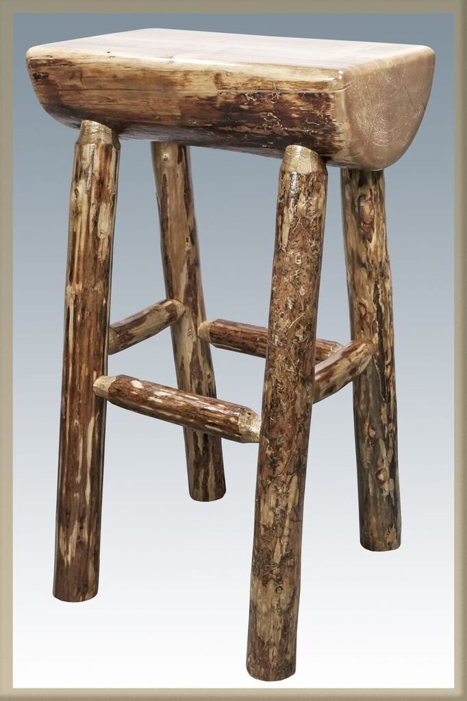 Glacier Half Log Counter Height Stool-4