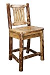 MWGCBSWNR24 Counter Height Bar Stool w/ Back - Glacier-5