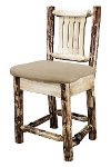 MWGCBSWNRBUCK24 Counter Height Bar Stool w/ Back - Glacier-6