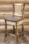 MWGCBSWNRSADD24 Counter Height Barstool w/ Back - Saddle Upholstery