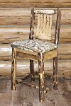 MWGCBSWNRWILD24 Counter Height Bar Stool w/ Back - Glacier-1