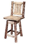 MWGCBSWSNR24 Counter Height Swivel Bar Stool w/ Back - Glacier-5