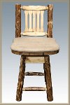MWGCBSWSNRBUCK24 Counter Height Swivel Bar Stool w/ Back - Glacier-2