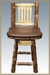 MWGCBSWSNRSADD24 Counter Height Swivel Bar Stool w/ Back - Glacier-2