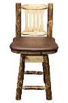 MWGCBSWSNRSADD24 Counter Height Swivel Bar Stool w/ Back - Glacier-3