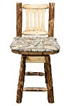 MWGCBSWSNRWILD24 Counter Height Swivel Bar Stool w/ Back - Glacier-3