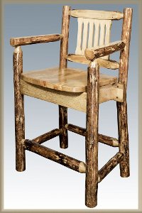 MWGCBSWCAS24 Counter Height Captain's Bar Stool- Glacier-2